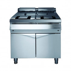 LGF-7030 GAS FRYER WITH STAND; DOUBLE WELL 2 X 10 LT