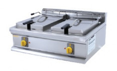 LEF-7030 COUNTER TOP ELECTRIC FRYER; DOUBLE WELL 2 X 10 LT