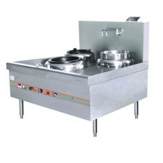 ECR-1SE SHANGHAI STYLE SINGLE UNIT WOK RANGE WITH REAR POT AND BLOWER