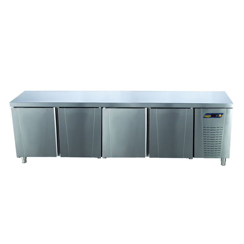 TPP-84-WOBS COUNTER TYPE 4-DOORS PATISSERIE REFRIGERATOR - WITHOUT BACKSPLASH