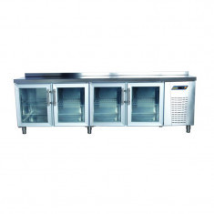 TPP-84-GD COUNTER TYPE 4-DOORS PATISSERIE REFRIGERATOR - WITH GLASS DOORS