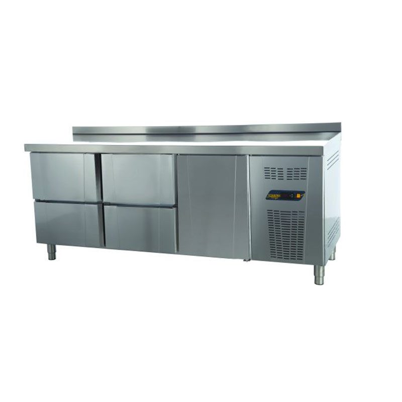 TNG-73-4D COUNTER TYPE GASTRONORM DEEP FREEZER  - 4 DRAWERS + 1 DOOR
