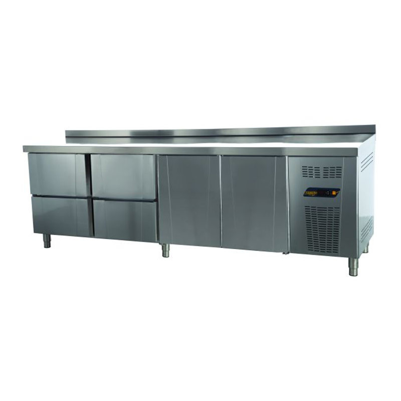TNG-74-4D COUNTER TYPE GASTRONORM DEEP FREEZER  -4 DRAWERS + 2 DOORS