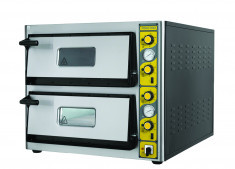 NLE-T 24 ELECTRIC PIZZA OVEN WITH 2 BAKING CHAMBER - WITH THERMOMETER