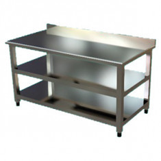 NT-6100-BSIM WORKING TABLE - WITH BOTTOM TRAY; MID-SHELF