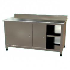 CT-6140-BSIM WORKING TABLE WITH CUPBOARD WITH MID-SHELF