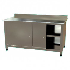 CT-6160-BSIM WORKING TABLE WITH CUPBOARD WITH MID-SHELF
