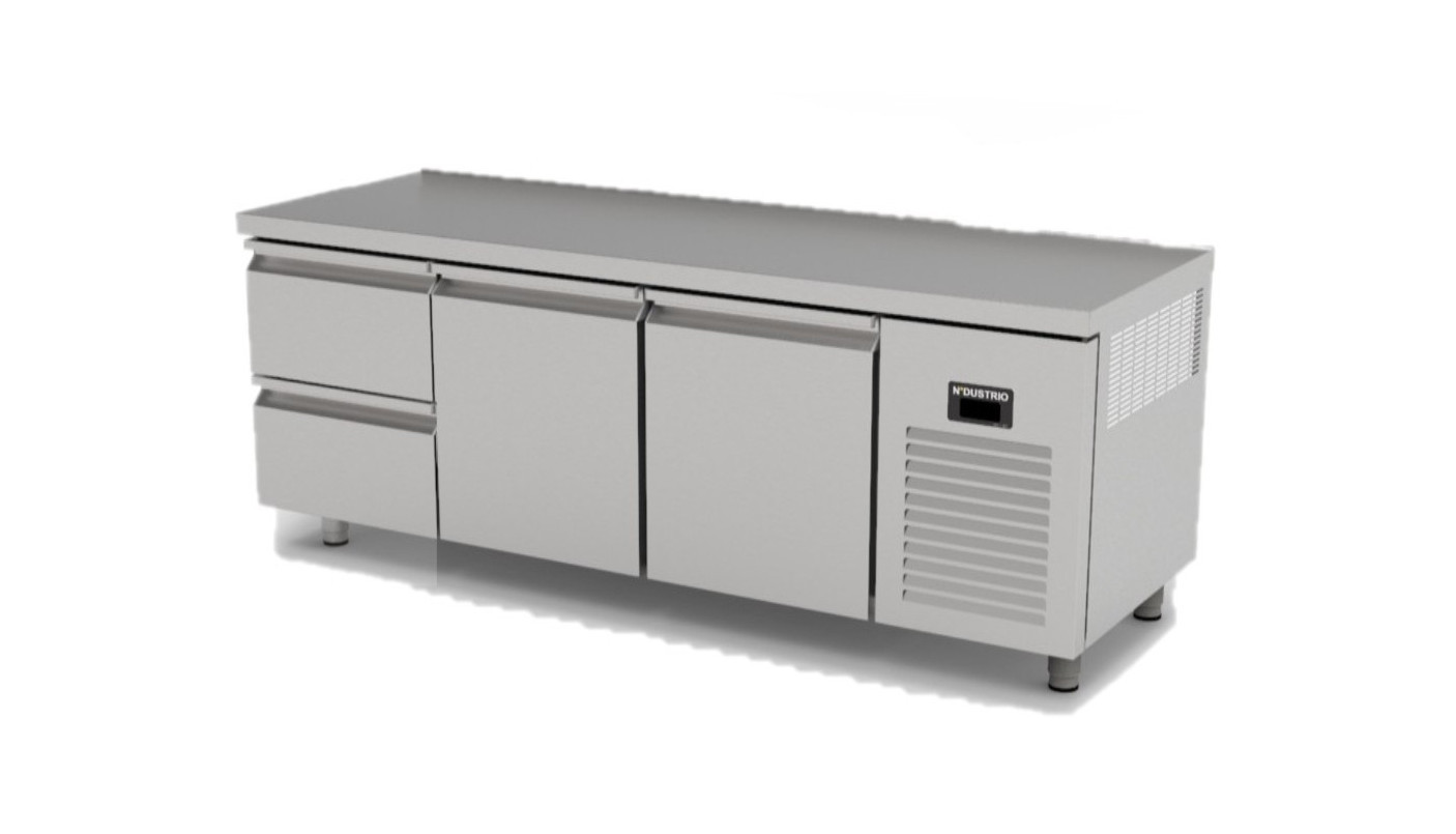 TPG-73-2D COUNTER TYPE GASTRONORM REFRIGERATOR  - 2 DRAWERS + 2 DOORS