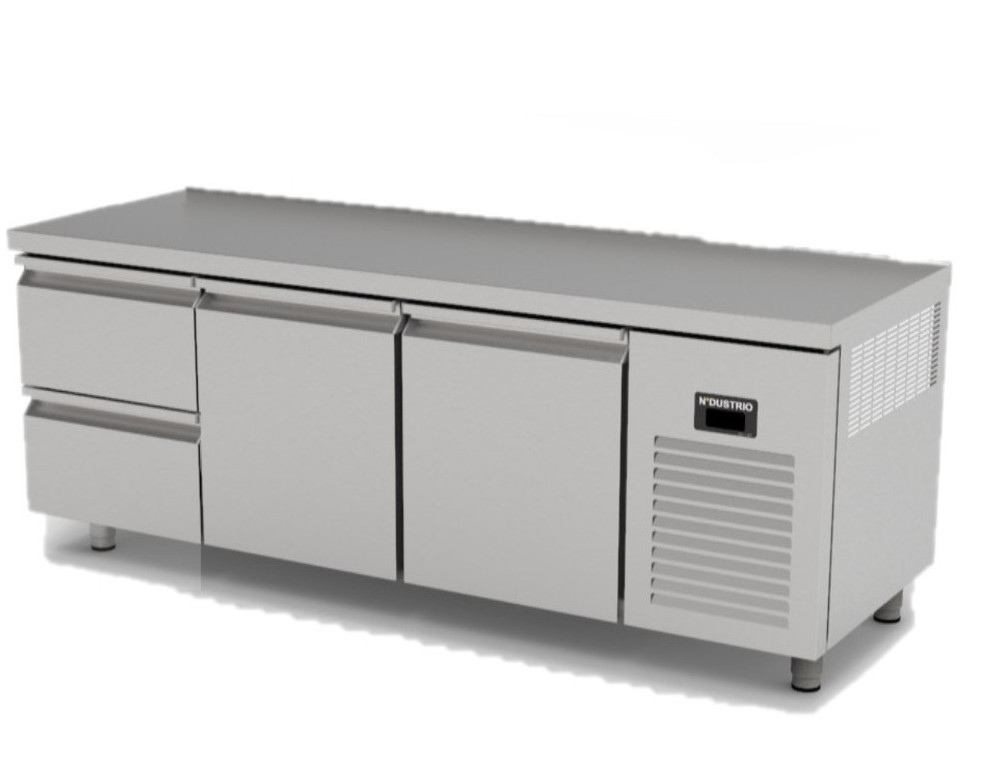 TNG-73-2D COUNTER TYPE GASTRONORM DEEP FREEZER  - 2 DRAWERS + 2 DOORS