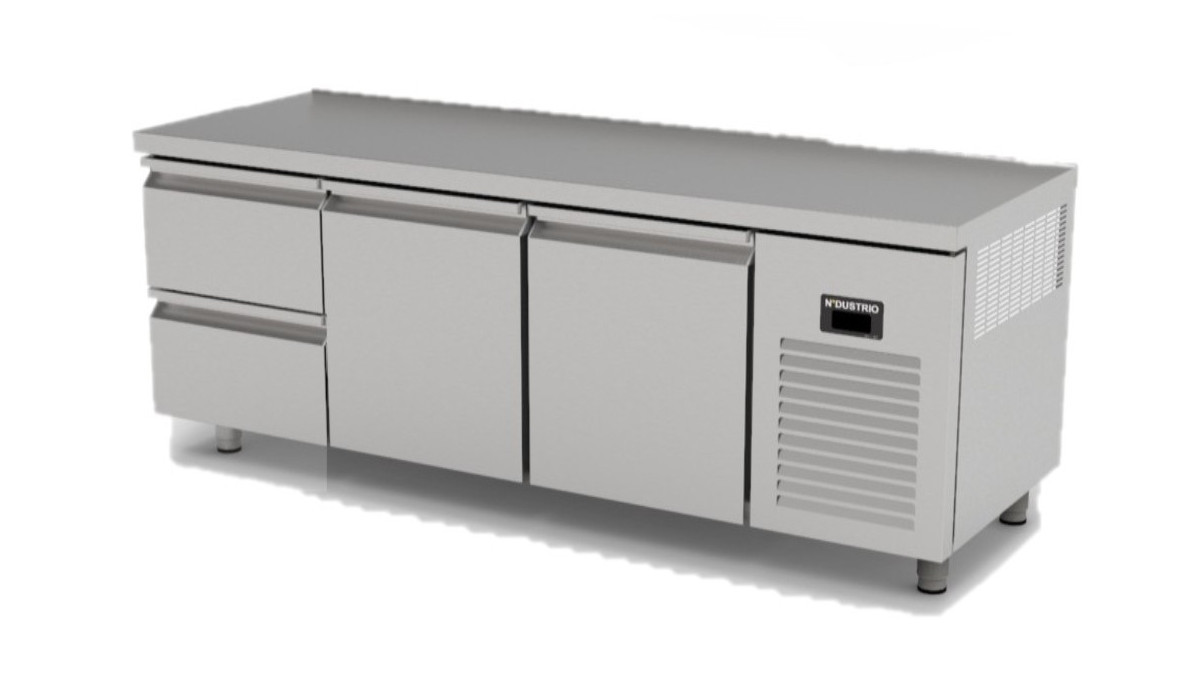 TPS-63-2D TEZGAH TİP SNACK BUZDOLABI - 2 ÇEKMECELİ + 2 KAPILI