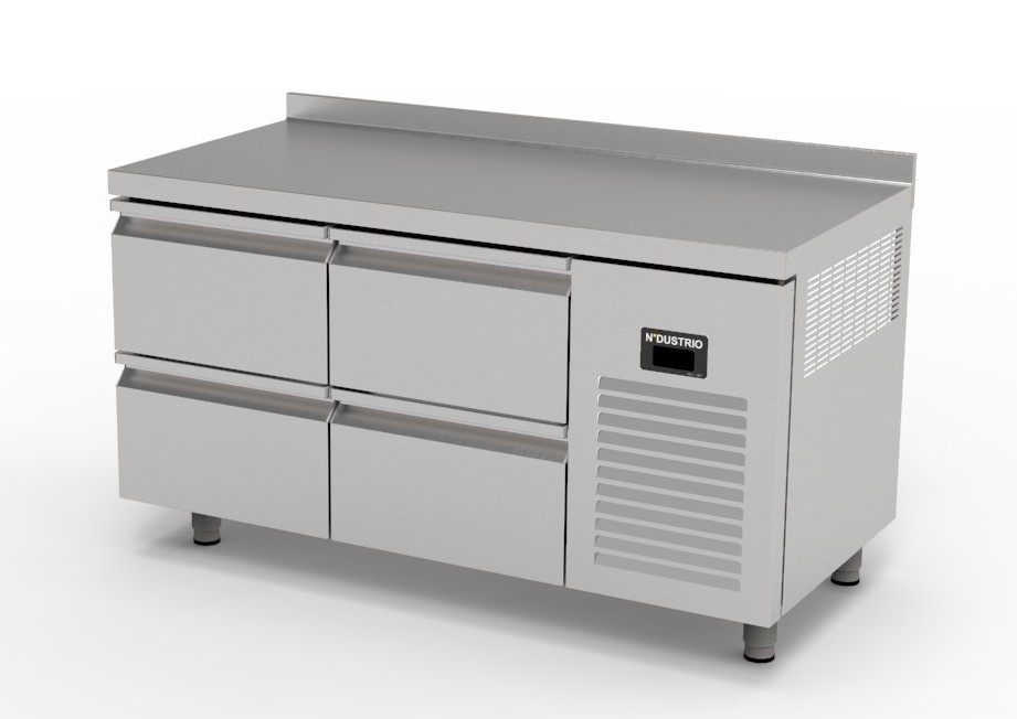 TPS-62-4D TEZGAH TİP 2 KAPILI SNACK BUZDOLABI- 4 ÇEKMECELİ