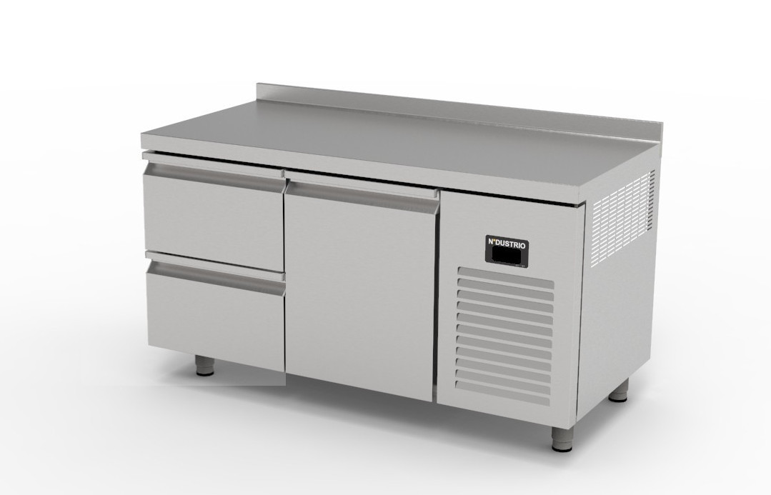 TNG-72-2D COUNTER TYPE GASTRONORM DEEP FREEZER  - 2 DRAWERS + 1 DOOR