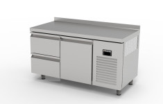 TNG-72-2D DESSERTE RÉFRIGÉRÉE NEGATIVE GASTRONORM  - 2 TIROIRS + 1 PORTE