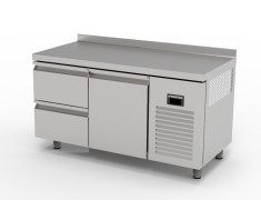 TNS-62-2D DESSERTE RÉFRIGÉRÉE NEGATIVE SNACK - 2 TIROIRS + 1 PORTE