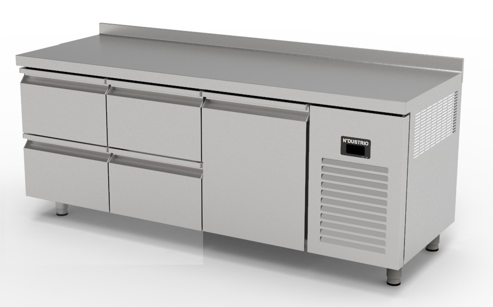 TPP-83-4D TEZGAH TİP PASTAHANE BUZDOLABI-4 ÇEKMECELİ + 1 KAPILI