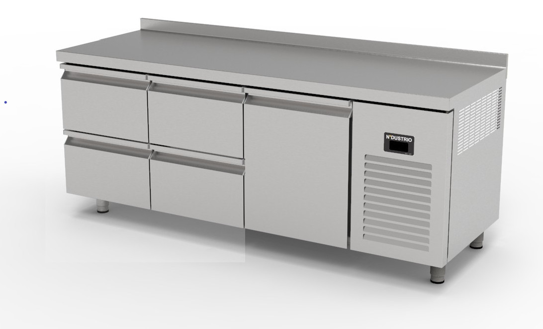 TNS-63-4D TEZGAH TİP SNACK DERİN DONDURUCU - 4 ÇEKMECELİ + 1  KAPILI