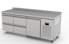 TNP-83-4D DESSERTE RÉFRIGÉRÉE NEGATIVE PATISSERIE - 4 TIROIRS + 1 PORTE