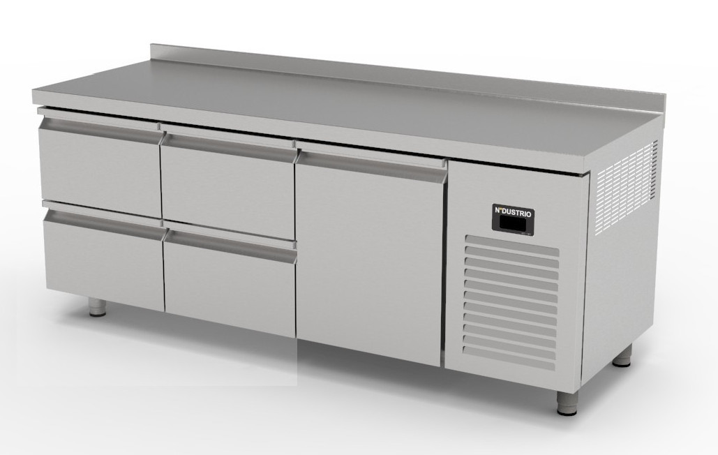 TPS-63-4D TEZGAH TİP SNACK BUZDOLABI - 4 ÇEKMECELİ + 1 KAPILI