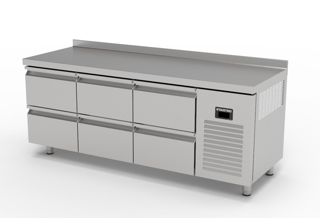 TPG-73-6D COUNTER TYPE GASTRONOROM REFRIGERATOR  - 6 DRAWERS