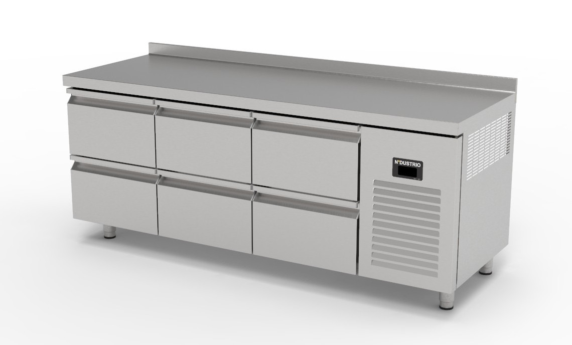 TNS-64-6D TEZGAH TİP SNACK DERİN DONDURUCU - 6 ÇEKMECELİ + 1  KAPILI