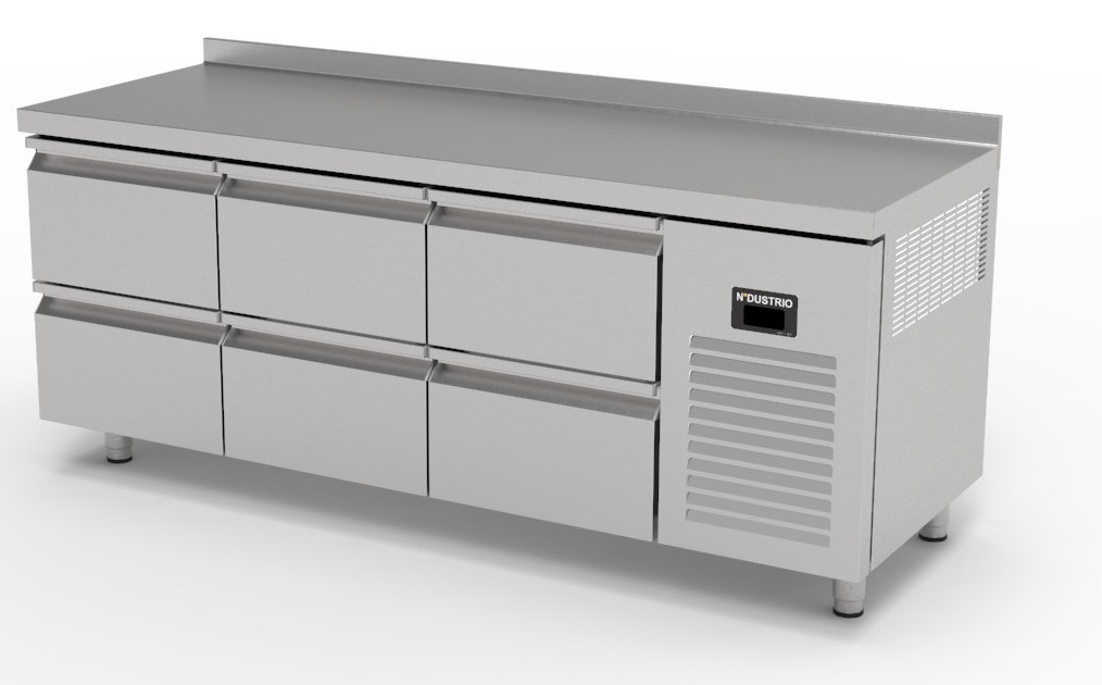 TPS-63-6D TEZGAH TİP SNACK BUZDOLABI - 6 ÇEKMECELİ