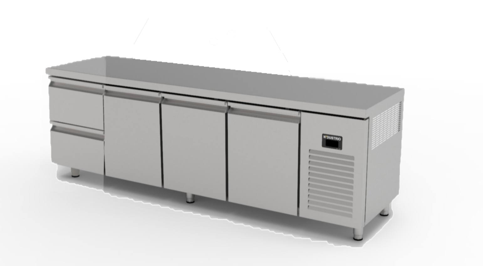 TPG-74-2D COUNTER TYPE GASTRONORM REFRIGERATOR  - 2 DRAWERS + 3 DOORS