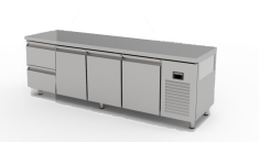 TPG-74-2D DESSERTE RÉFRIGÉRÉE POSITIVE GASTRONORM - 3 PORTES + 2 TIROIRS