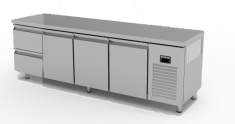 TPP-84-2D DESSERTE RÉFRIGÉRÉE POSITIVE PATISSERIE  - 2 TIROIRS + 3 PORTES