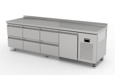 TPP-84-6D DESSERTE RÉFRIGÉRÉE POSITIVE PATISSERIE - 6 TIROIRS + 1 PORTE