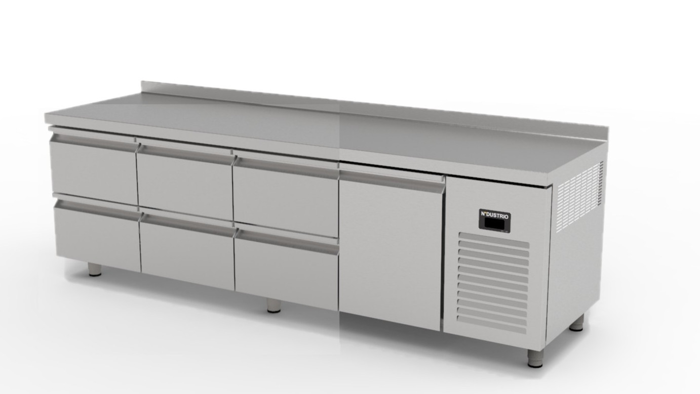 TNP-84-6D TEZGAH TİP PASTAHANE DERİN DONDURUCU - 6 ÇEKMECELİ + 1 KAPILI