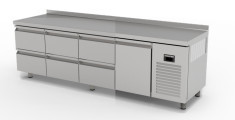 TPS-64-6D TEZGAH TİP SNACK BUZDOLABI-  6 ÇEKMECELİ + 1 KAPILI