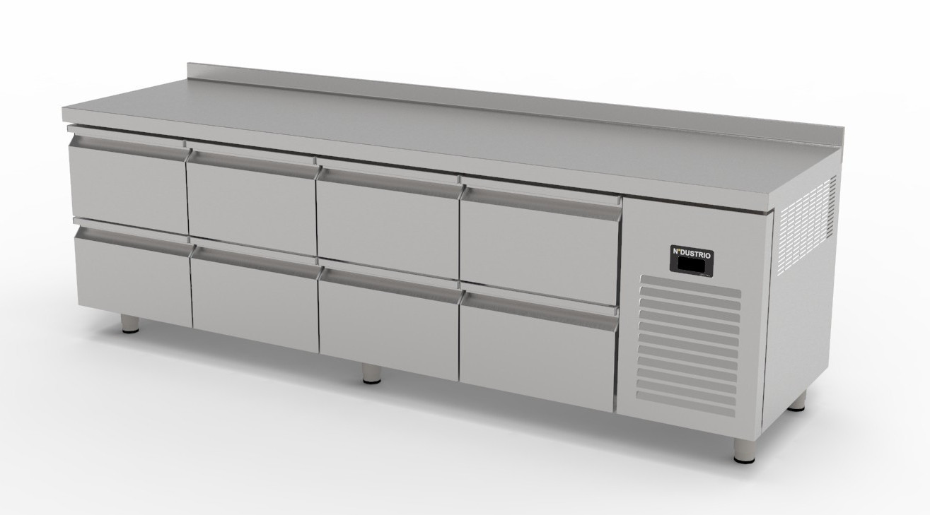 TPS-64-8D TEZGAH TİP SNACK BUZDOLABI- 8 ÇEKMECELİ