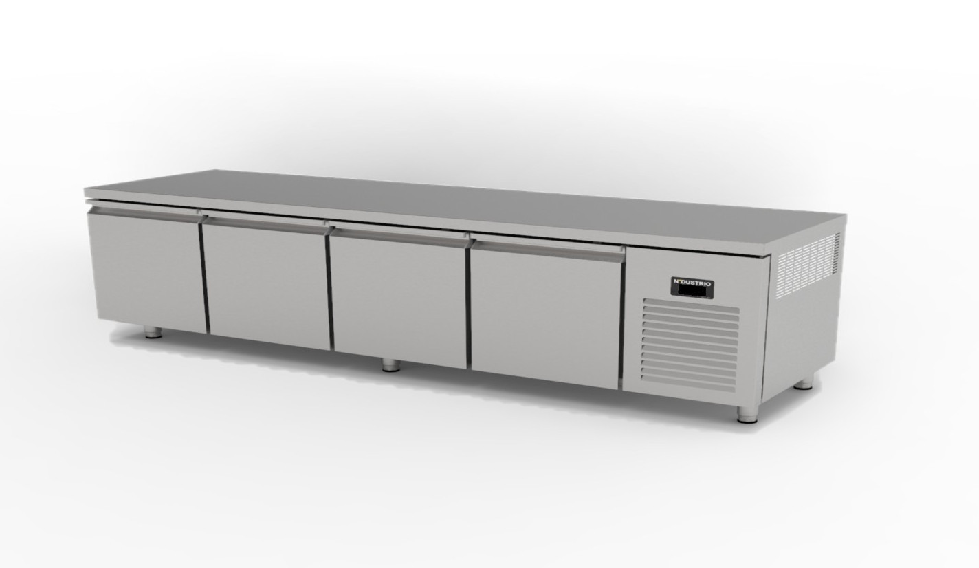 TPG-74-L UNDER-COUNTER GASTRONORM REFRIGERATOR  - 4 DOORS