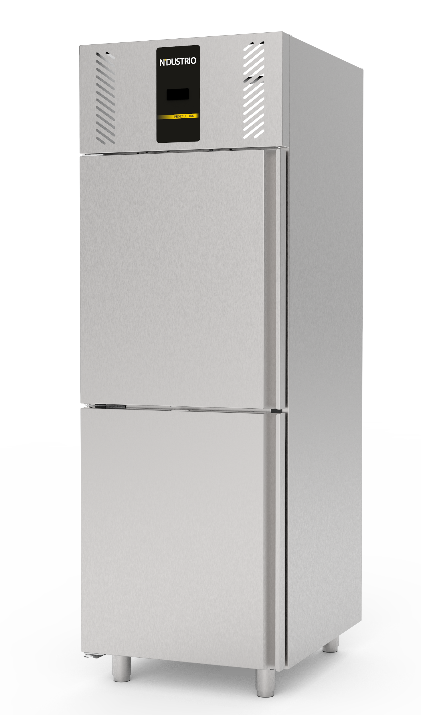 CNG-102-UC ARMOIRE RÉFRIGÉRÉE NEGATIVE GASTRONORM - 2 DEMI-PORTES, COMPRESSEUR AU DESSUS