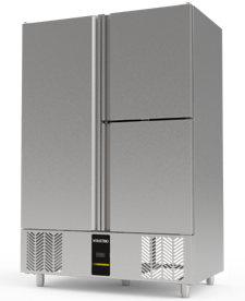 CPG-203 AUFRECHTER GASTRONORM-KÜHLSCHRANK - 1 VOLL 2 HALBE TÜREN