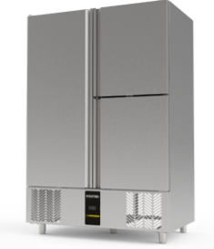 CPS-203 AUFRECHT STEHENDER SNACK-KÜHLSCHRANK - 1 VOLLE 2 HALBE TÜREN