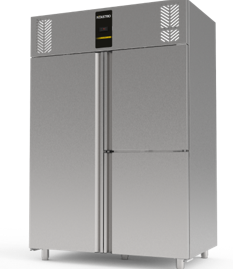 CNP-203-UC  ARMOIRE RÉFRIGÉRÉE NEGATIVE PATISSERIE - 1 PORTE PLEINE + 2 DEMI-PORTES, COMPRESSEUR AU DESSUS