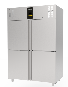 CNS-204-UC UPRIGHT SNACK DEEP FREEZER - 4 HALF DOORS, COMPRESSOR UP