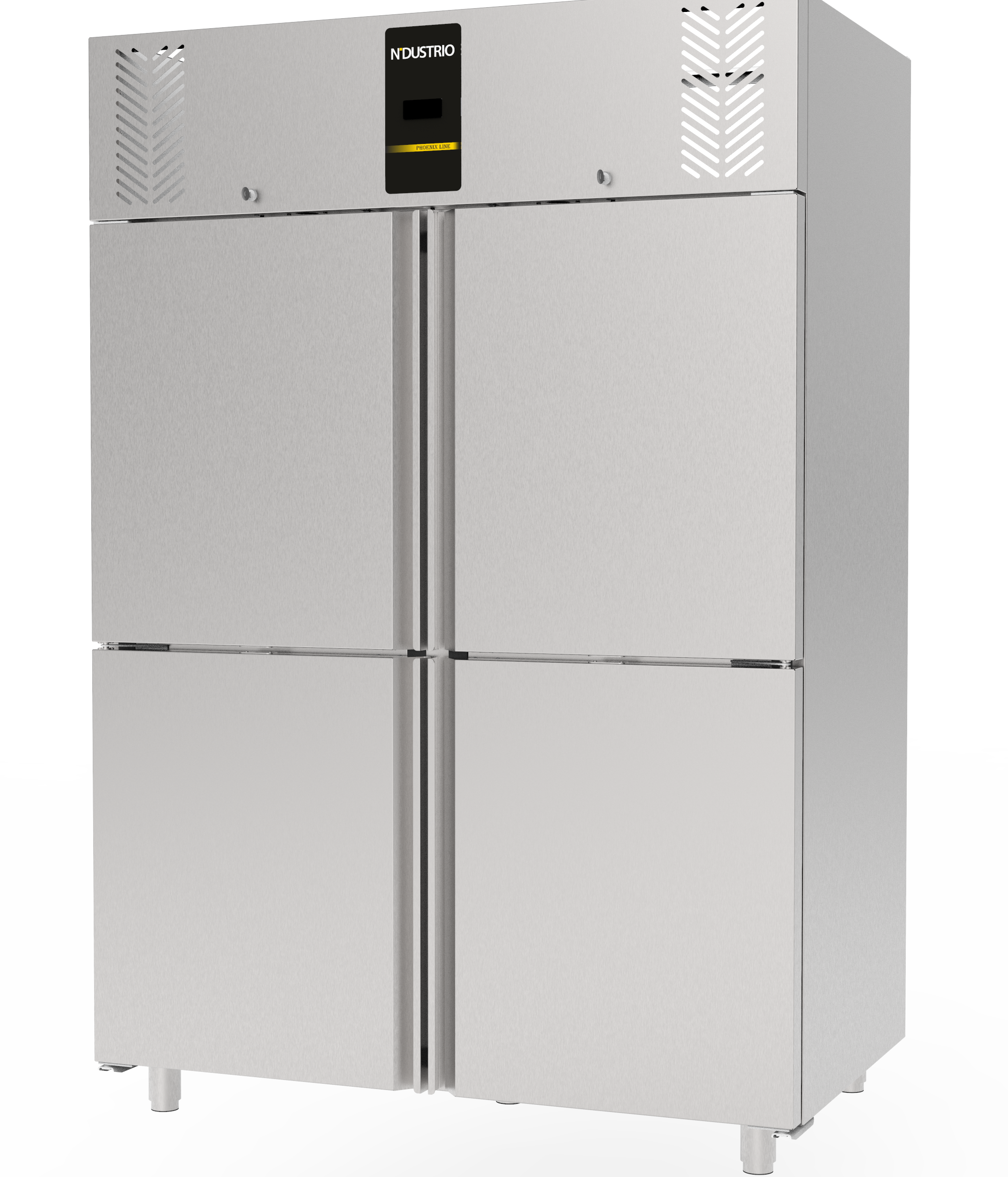 CNG-204-UC ARMOIRE RÉFRIGÉRÉE NEGATIVE GASTRONORM - 4 DEMI-PORTES, COMPRESSEUR AU DESSUS