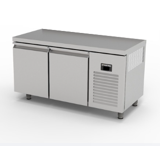 TNG-72-WOBS COUNTER TYPE 2-DOORS GASTRONORM DEEP FREEZER - WITHOUT BACKSPLASH