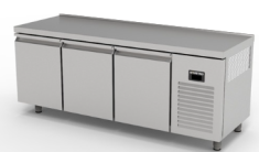 TPG-73-WOBS COUNTER TYPE 3-DOORS GASTRONORM REFRIGERATOR - WITHOUT BACKSPLASH