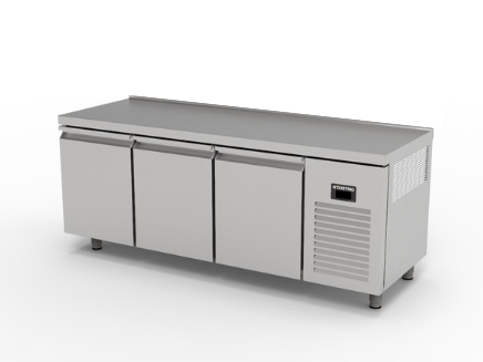 TNP-83-WOBS COUNTER TYPE 3-DOORS PATISSERIE DEEP FREEZER - WITHOUT BACKSPLASH