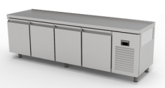 TPG-74-WOBS COUNTER TYPE 4-DOORS GASTRONORM REFRIGERATOR - WITHOUT BACKSPLASH