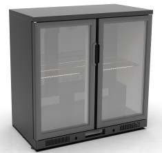 مبرد زجاجات معدني مطلي ببابين GDC-250-PT