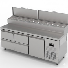 MUR-73-4D Tezgah tip make-up buzdolabı - 4 çekmeceli + 1 kapılı